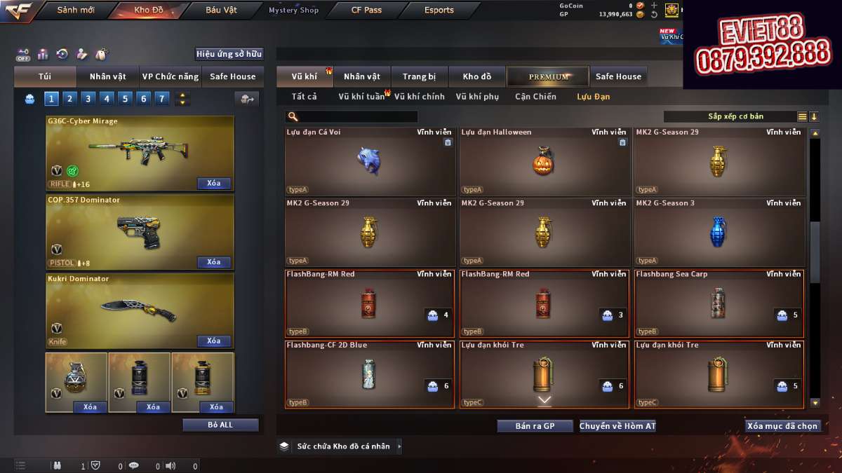 shop acc cf uy tin gia re